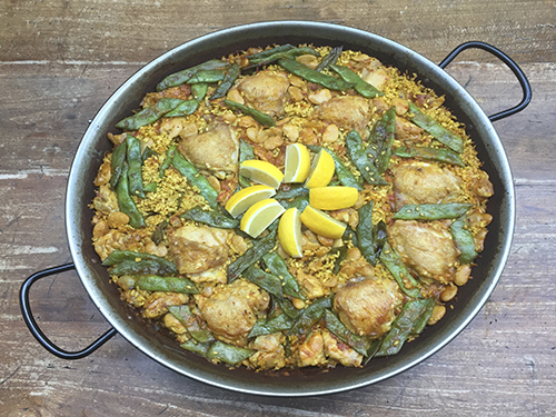 paella valenciana for 8