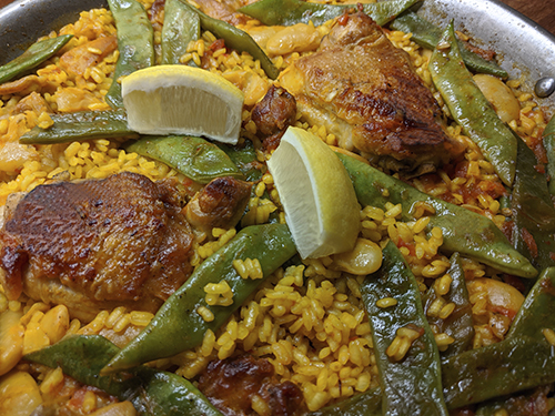 paella valenciana for two